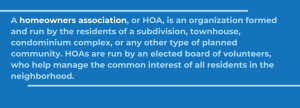 What is an HOA?